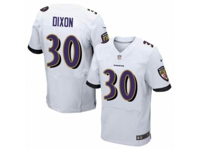 Nike Baltimore Ravens #30 Kenneth Dixon Elite White Jersey