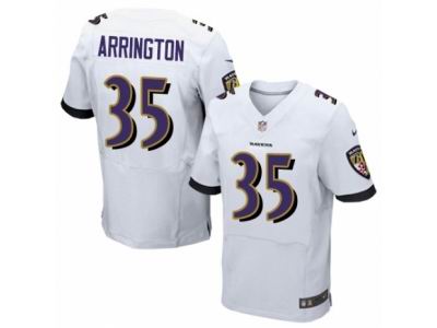 Nike Baltimore Ravens #35 Kyle Arrington Elite White Jersey