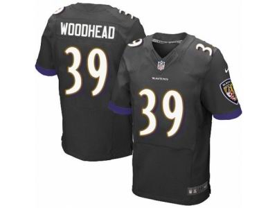 Nike Baltimore Ravens #39 Danny Woodhead Elite Black Jersey