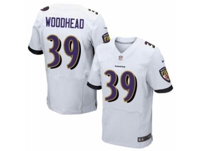 Nike Baltimore Ravens #39 Danny Woodhead Elite White Jersey