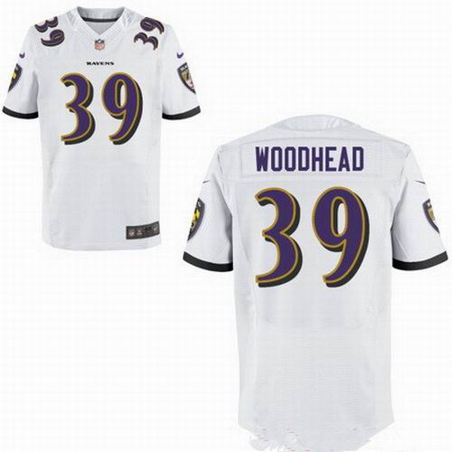 Nike Baltimore Ravens #39 Danny Woodhead white Elite Jersey
