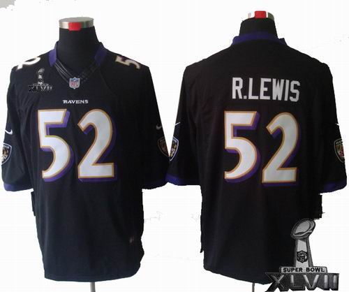 Nike Baltimore Ravens #52 Ray Lewis black Limited 2013 Super Bowl XLVII Jersey
