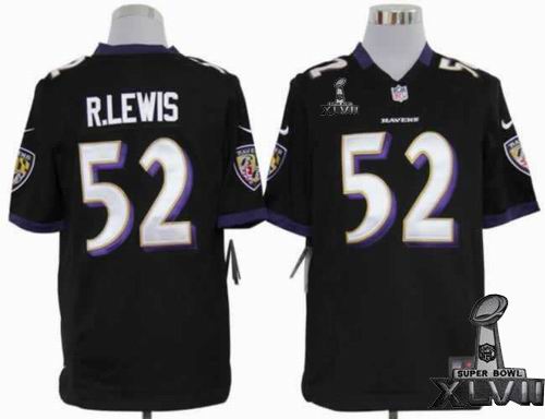 Nike Baltimore Ravens #52 Ray Lewis black game 2013 Super Bowl XLVII Jersey
