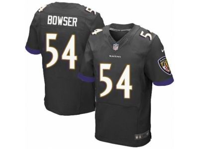 Nike Baltimore Ravens #54 Tyus Bowser Elite Black Jersey
