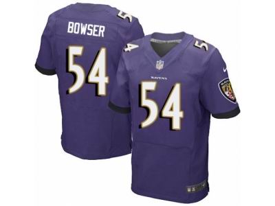Nike Baltimore Ravens #54 Tyus Bowser Elite Purple Jersey