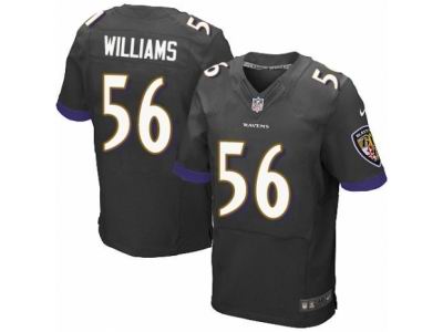Nike Baltimore Ravens #56 Tim Williams Elite Black Jersey