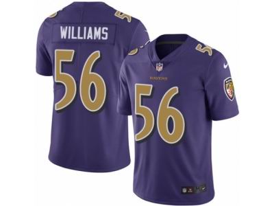 Nike Baltimore Ravens #56 Tim Williams Limited Purple Rush Jersey