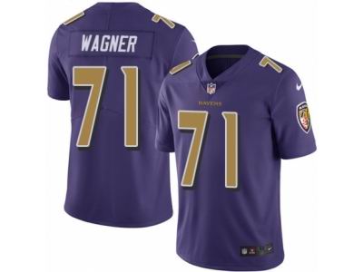 Nike Baltimore Ravens #71 Ricky Wagner Elite Purple Rush NFL Jersey