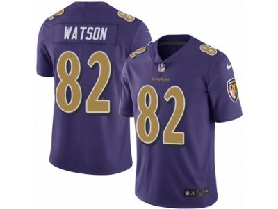 Nike Baltimore Ravens #82 Benjamin Watson Elite Purple Rush NFL Jersey