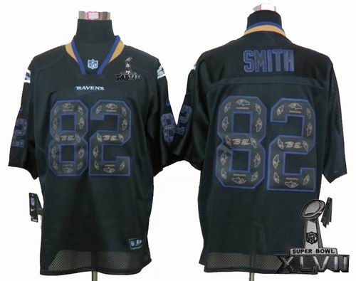 Nike Baltimore Ravens #82 Patrick Smith Lights Out Black elite special edition Jersey