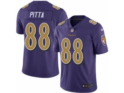 Nike Baltimore Ravens #88 Dennis Pitta Elite Purple Rush NFL Jersey