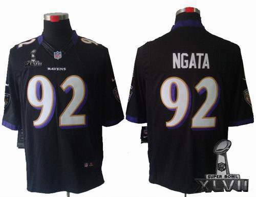 Nike Baltimore Ravens #92 Haloti Ngata black Limited 2013 Super Bowl XLVII Jersey