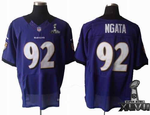 Nike Baltimore Ravens #92 Haloti Ngata purple Elite 2013 Super Bowl XLVII Jersey1