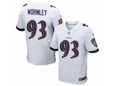 Nike Baltimore Ravens #93 Chris Wormley Elite White Jersey