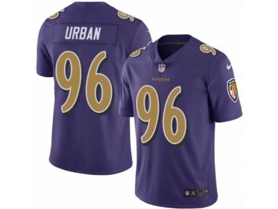 Nike Baltimore Ravens #96 Brent Urban Elite Purple Rush NFL Jersey