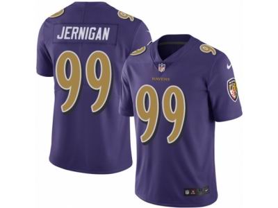 Nike Baltimore Ravens #99 Timmy Jernigan Elite Purple Rush NFL Jersey