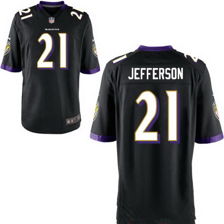 Nike Baltimore Ravens 21 Tony Jefferson Black Elite Jersey