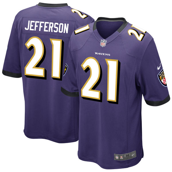 Nike Baltimore Ravens 21 Tony Jefferson Purple Elite Jersey
