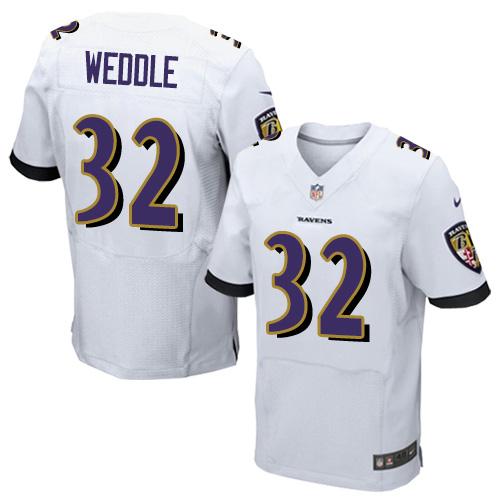 Nike Baltimore Ravens 32 Eric Weddle White NFL New Elite Jersey