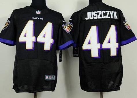 Nike Baltimore Ravens 44 Kyle Juszczyk Black Men NFL Elite Jersey
