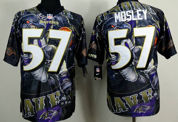 Nike Baltimore Ravens 57 C.J. Mosley Fanatical Version NFL Jerseys