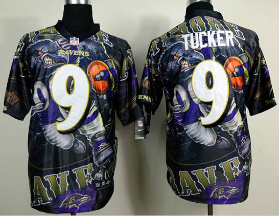 Nike Baltimore Ravens 9 Justin Tucker Fanatical Version NFL Jersey