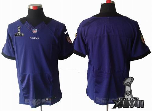 Nike Baltimore Ravens blank purple ELite 2013 Super Bowl XLVII Jersey