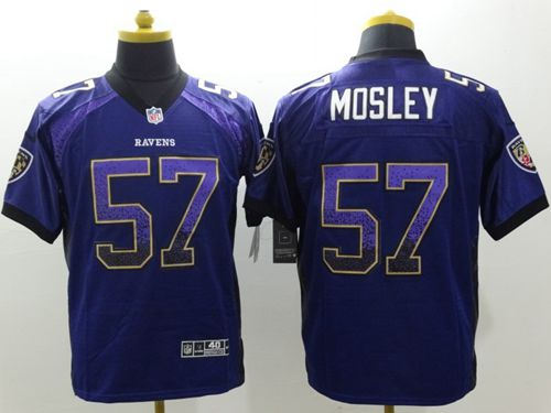 Nike Baltimore ravens 57 C.J. Mosley Purple Team Color NFL Elite Drift Fashion Jersey