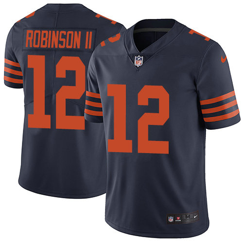 Nike Bears #12 Allen Robinson II Navy Blue Alternate Youth Stitched NFL Vapor Untouchable Limited Jersey