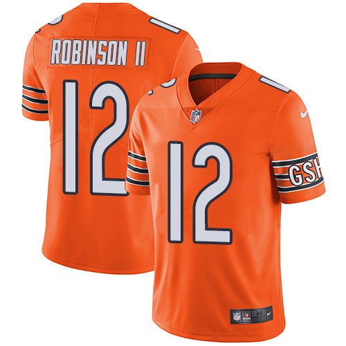 Nike Bears #12 Allen Robinson II Orange Youth Stitched NFL Limited Rush Jersey