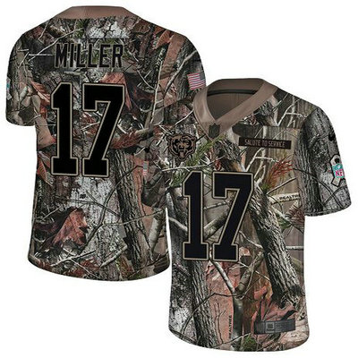 Nike Bears #17 Anthony Miller Camo Youth Stitched NFL Limited Rush Realtree Jersey