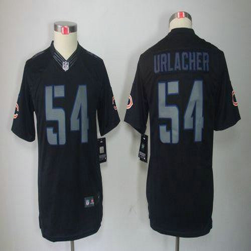 Nike Bears #54 Brian Urlacher Black Impact Youth Stitched NFL Limited Jersey
