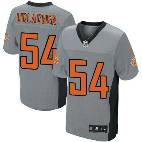 Nike Bears #54 Brian Urlacher Grey Shadow Youth Stitched NFL Elite Jersey