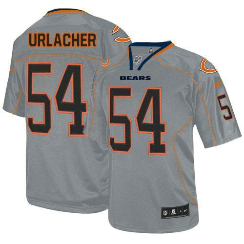 Nike Bears #54 Brian Urlacher Lights Out Grey Youth Stitched NFL Elite Jersey