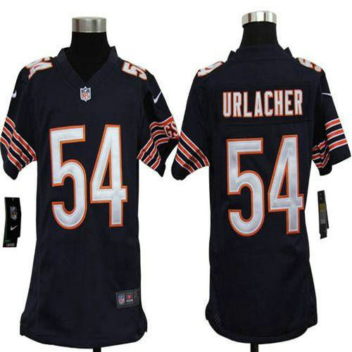 Nike Bears #54 Brian Urlacher Navy Blue Team Color Youth Stitched NFL Elite Jersey