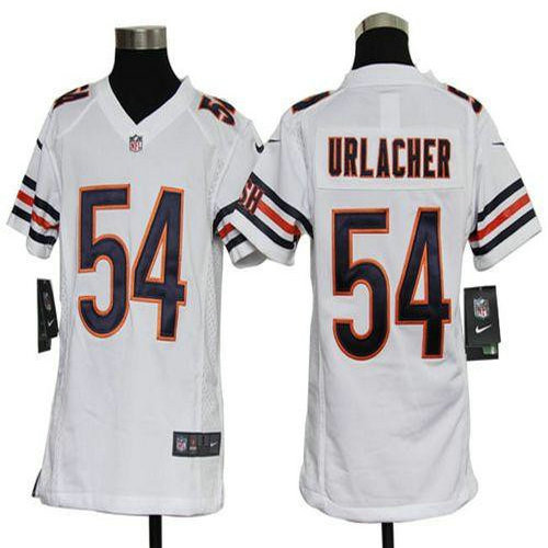 Nike Bears #54 Brian Urlacher White Youth Stitched NFL Elite Jersey