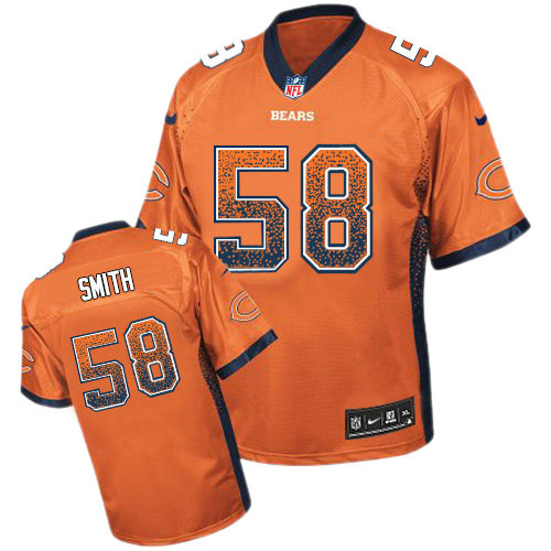 Nike Bears #58 Roquan Smith Orange Alternate Men's Stitched NFL Elite Drift Fashion Jersey