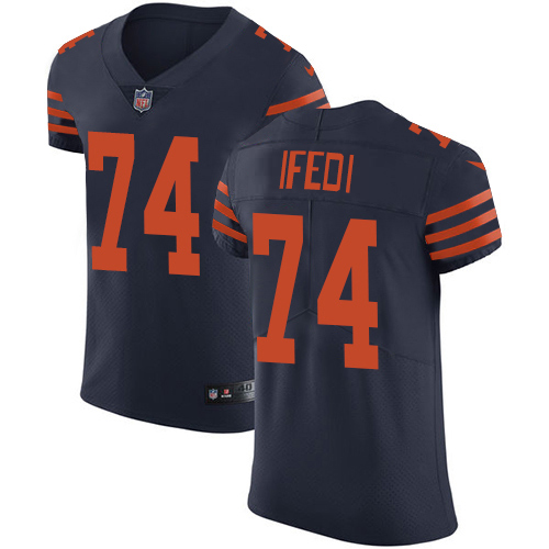 Nike Bears #74 Germain Ifedi Navy Blue Alternate Men's Stitched NFL Vapor Untouchable Elite Jersey