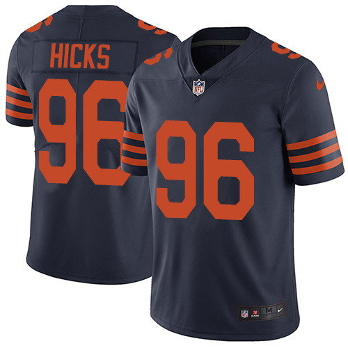 Nike Bears #96 Akiem Hicks Navy Blue Alternate Youth Stitched NFL Vapor Untouchable Limited Jersey