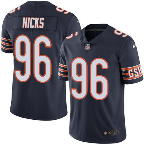 Nike Bears #96 Akiem Hicks Navy Blue Team Color Youth Stitched NFL Vapor Untouchable Limited Jersey