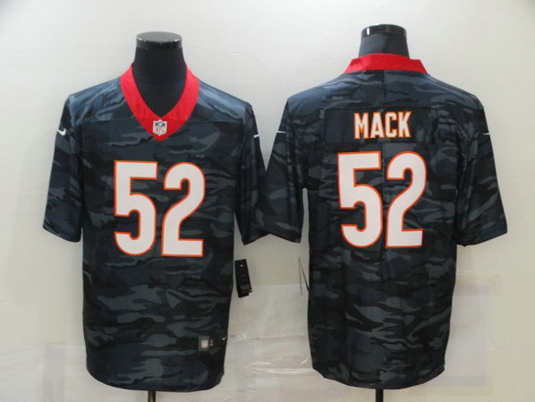 Nike Bears 52 Khalil Mack Black Camo Limited Jersey