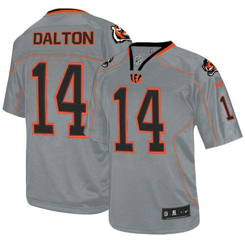Nike Bengals #14 Andy Dalton Lights Out Grey Youth Stitched NFL Elite Jersey
