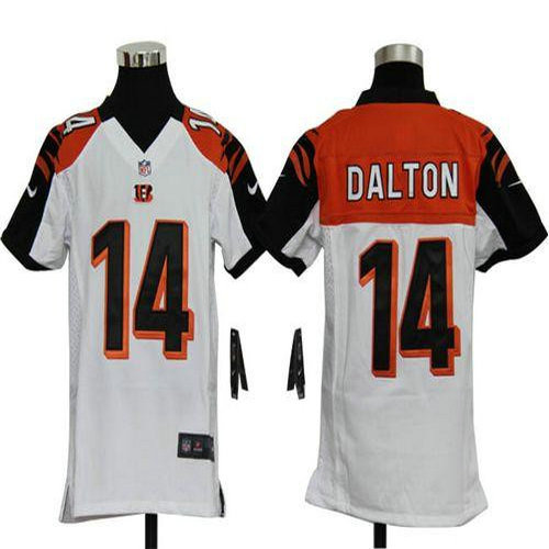 Nike Bengals #14 Andy Dalton White Youth Stitched NFL Elite Jersey