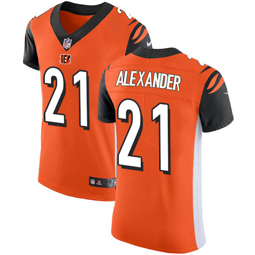 Nike Bengals #21 Mackensie Alexander Orange Alternate Men's Stitched NFL New Elite Jersey