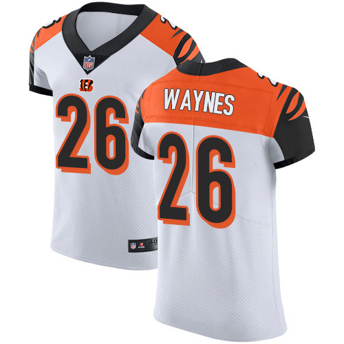 Nike Bengals #26 Trae Waynes White Men's Stitched NFL New Elite Jersey