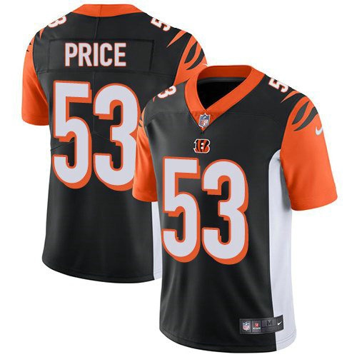 Nike Bengals 53 Billy Price Black Youth Vapor Untouchable Limited Jersey