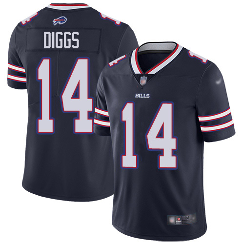 Nike Bills #14 Stefon Diggs Navy Men's Stitched NFL Limited Inverted Legend Jersey