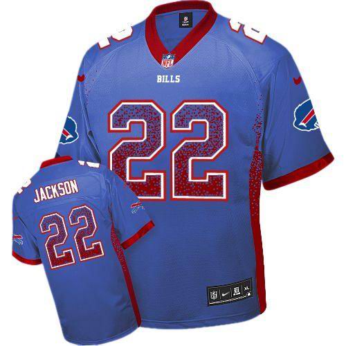 Nike Bills #22 Fred Jackson Royal Blue Team Color Elite Drift Fashion Jersey