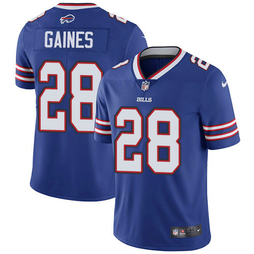 Nike Bills #28 E.J. Gaines Royal Blue Team Color Men's Stitched NFL Vapor Untouchable Limited Jersey