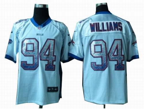 Nike Bills #94 Mario Williams white Elite Drift Fashion Jersey